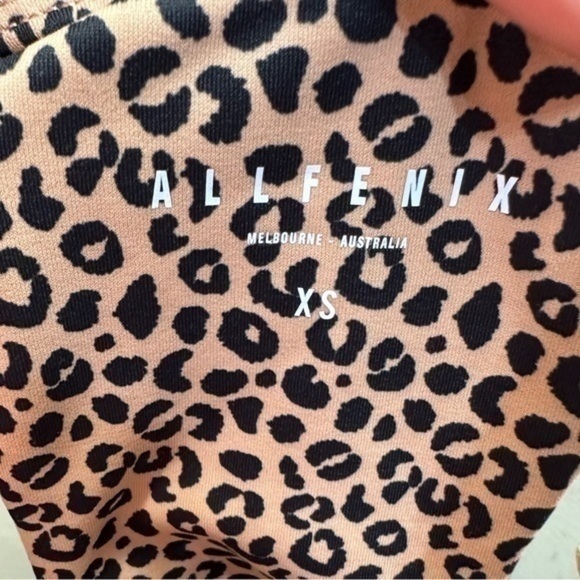 ALL FENIX Leopard-Print Longline Sports Bra - Picture 4 of 5